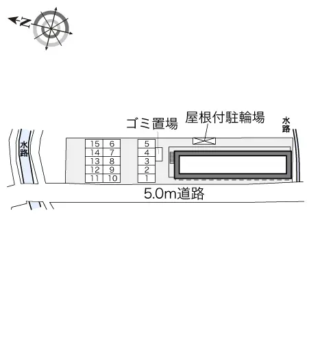 ★手数料０円★姫路市網干区高田　月極駐車場（LP）